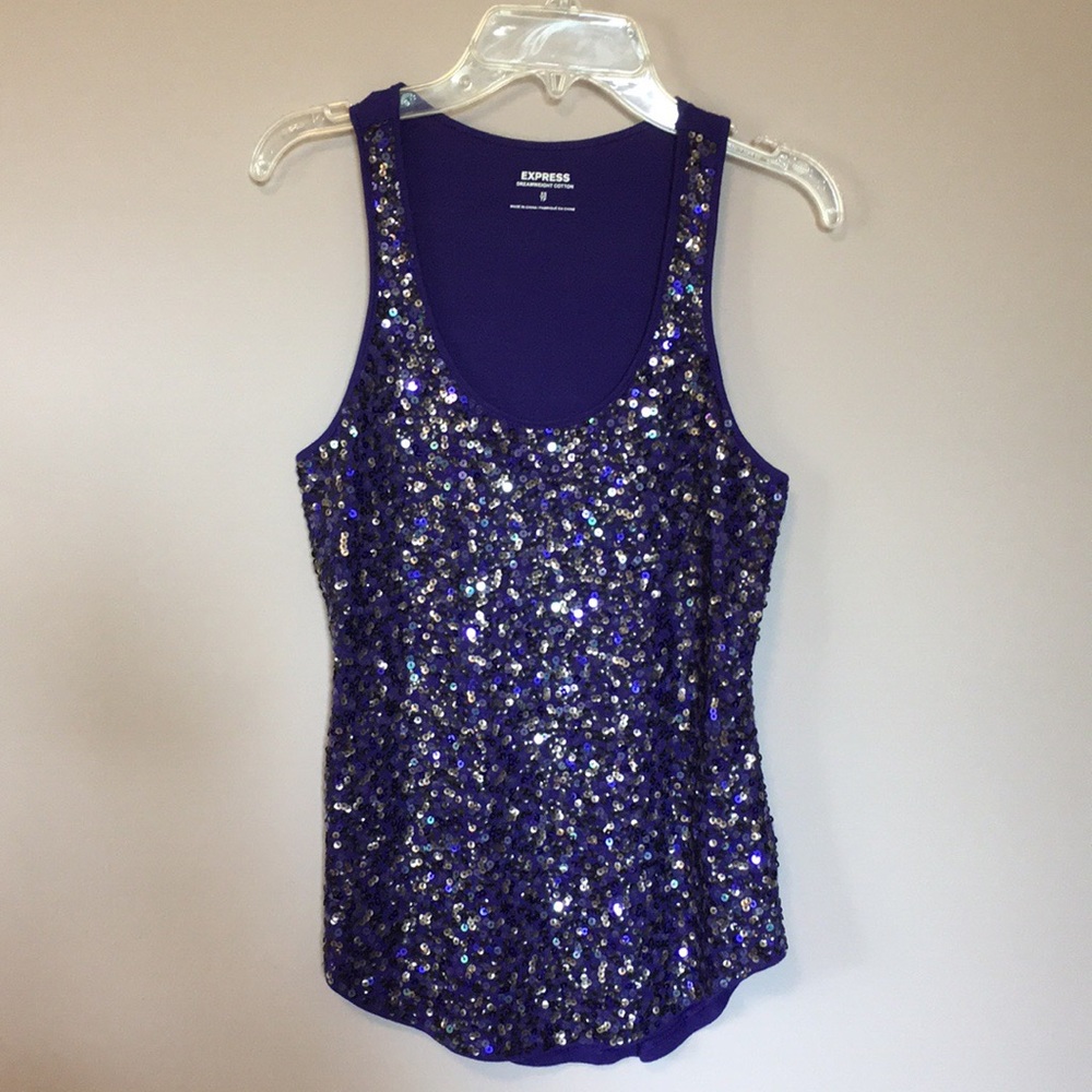 Express Dreamweight Cotton Sequin Tank
